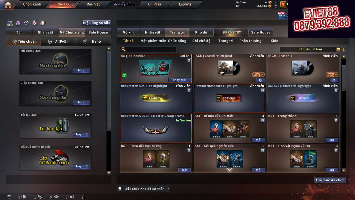 shop acc cf uy tin gia re